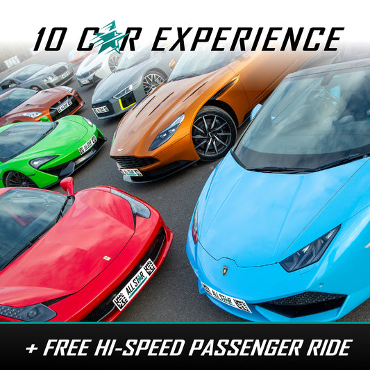 Driving Experience – 10 Cars