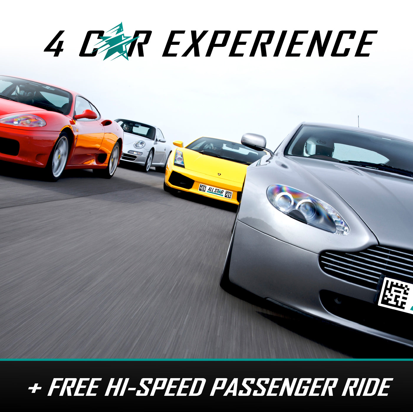 Driving Experience - 4 cars