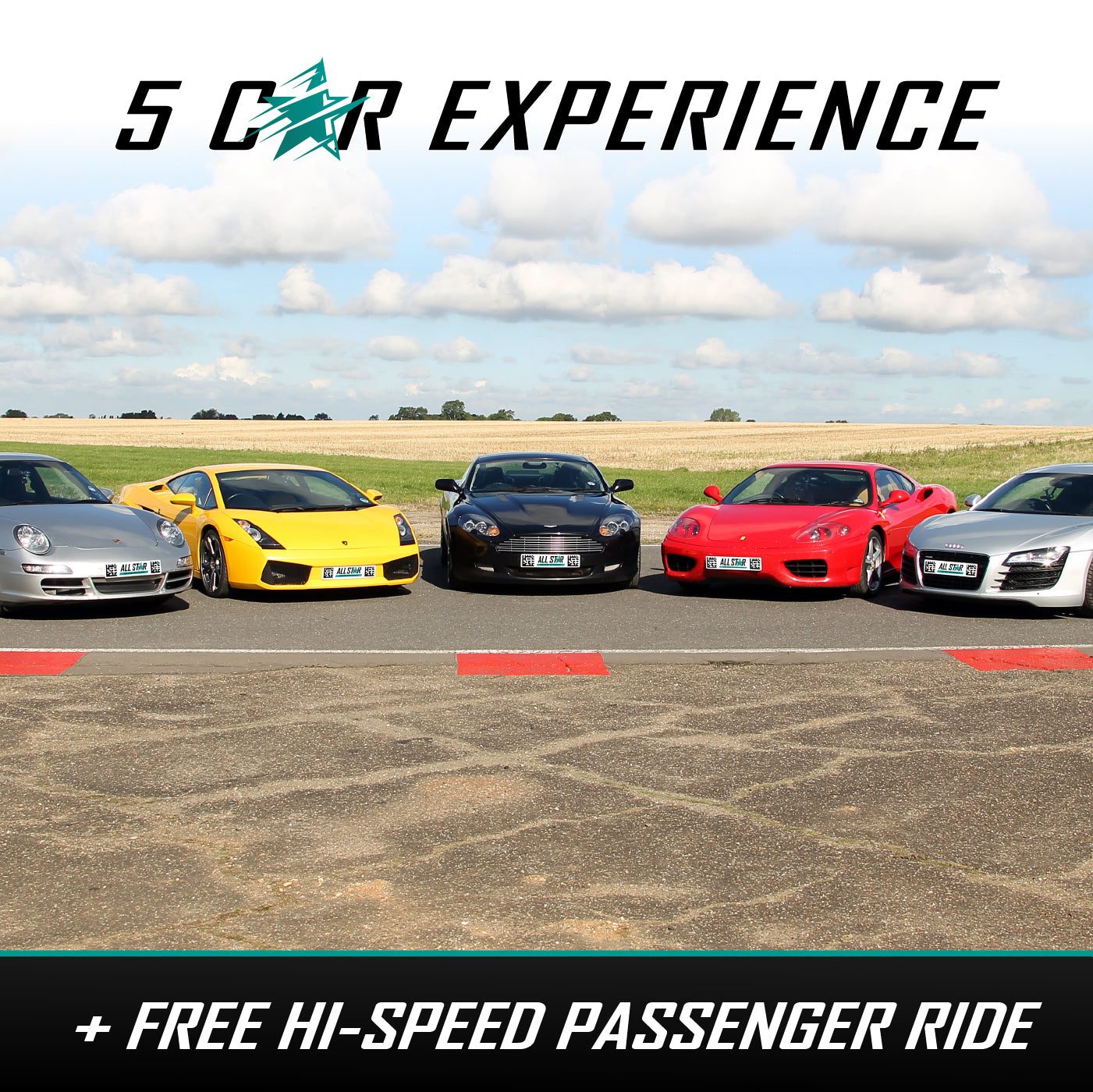 Driving Experience – 5 Cars